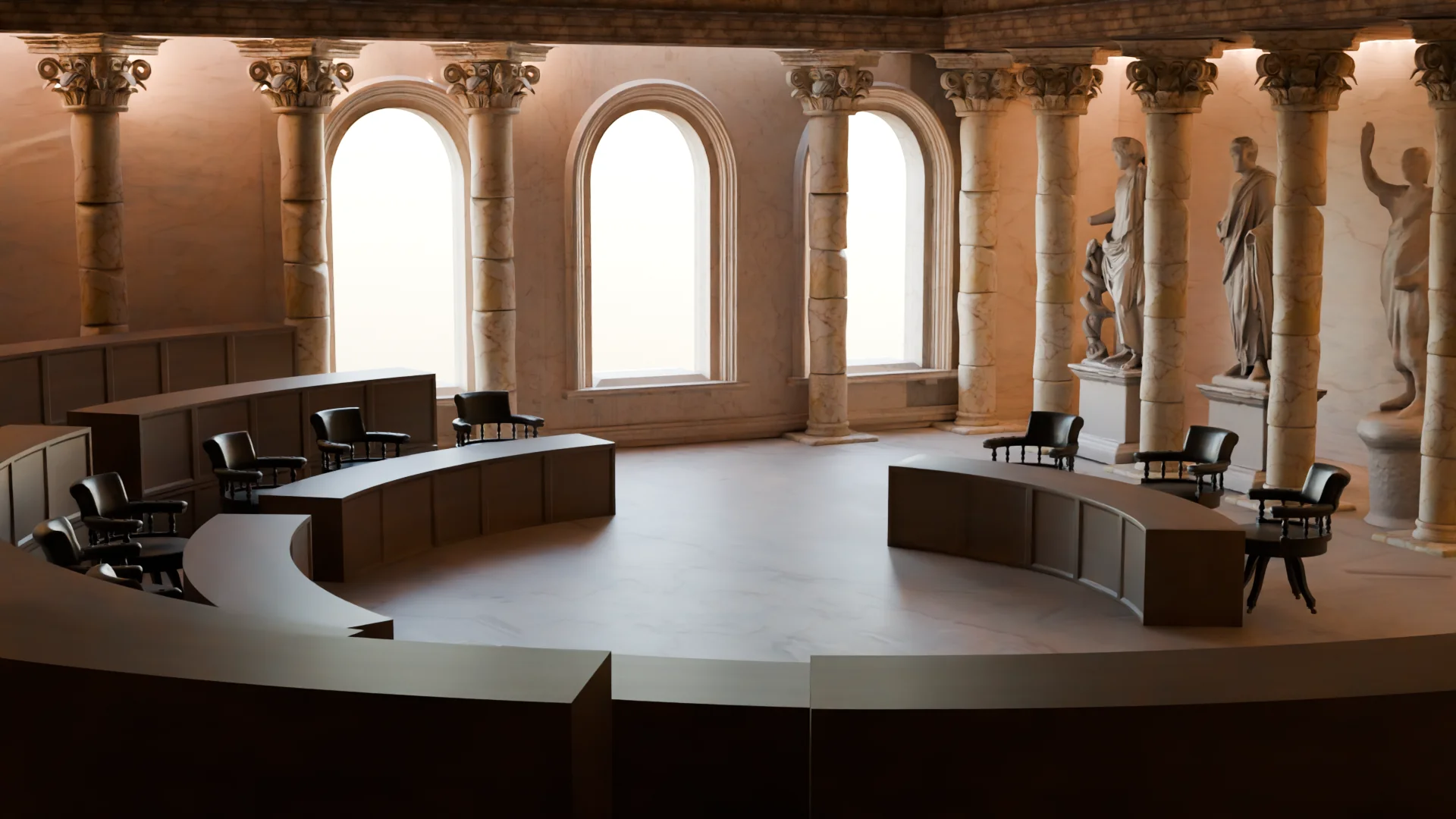 Curia Julia Roman Senate Chamber & Assembly Portico